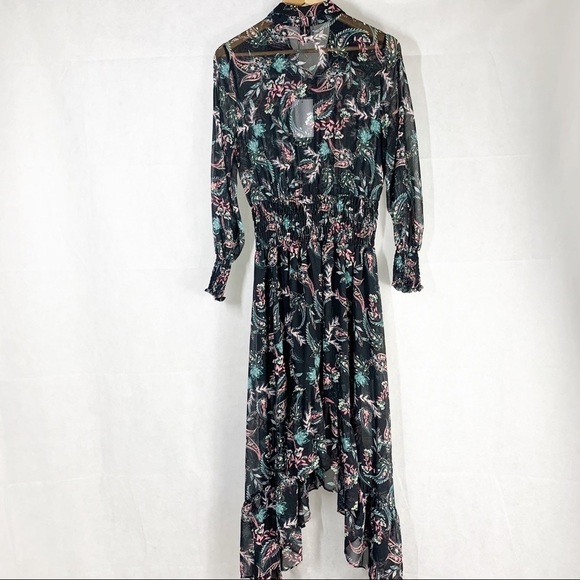 Misa Los Angeles Zahra Paisley Dark Floral Midi Dress Size small - Picture 4 of 16